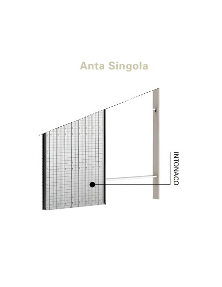 Controtelaio Interni Porta Scorrevole Anta Singola Intonaco Logika Ermetika