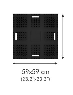 Tappetino Multifunzione Gomma UP 59x59 cm Tagli Fori Incisione Lastre  2