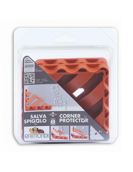 Salvaspigoli PVC Spessore 3-12 mm Protezione Angoli Confezione 4 Pezzi 
