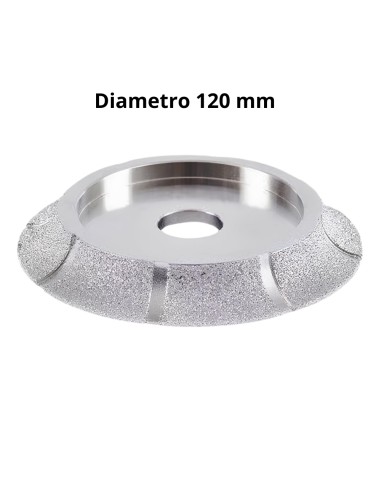 Mola Sgrossatura Diamantata Profilo Mezzo Toro Lavorazione Piastrelle 