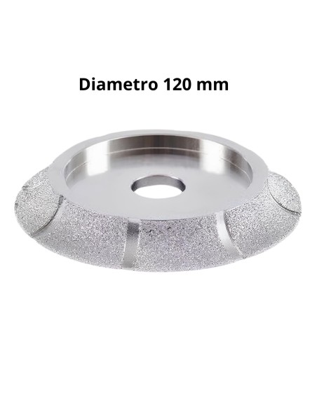 Mola Sgrossatura Diamantata Profilo Mezzo Toro Lavorazione Piastrelle 