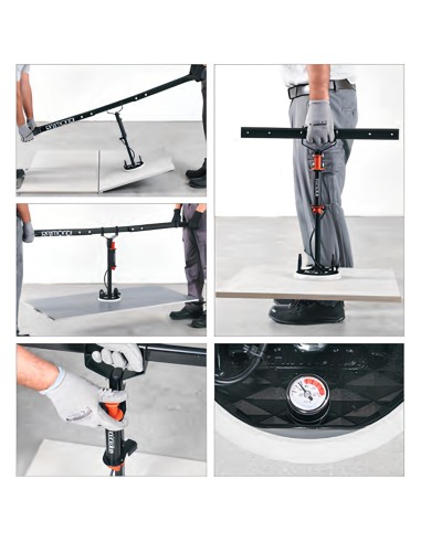 Dispositivo Movimentazione Posa Piastrelle TSS Ventosa Vacuum RV175 Ø175 MM