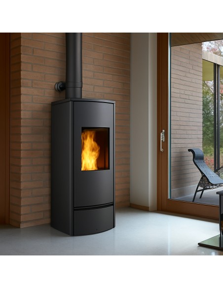 Collare Registrabile Arredo Viteria Prolunghe Canale Fumo Muro Stufa Pellet