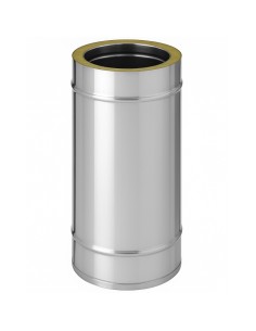 Tubo Acciaio Doppia Parete Ø 180/230 mm Sp. 0,5 mm h. 500 mm Canna Fumaria	