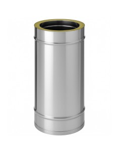 Tubo Acciaio Doppia Parete Ø 200/250 mm Sp. 0,5 mm h. 500 mm Canna Fumaria	