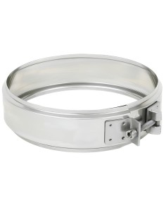 Fascetta Bloccaggio Doppia Parete Acciaio Inox Canna Fumaria Collare Tubature