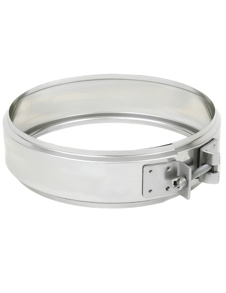 Fascetta Bloccaggio Doppia Parete Acciaio Inox Canna Fumaria Collare Tubature