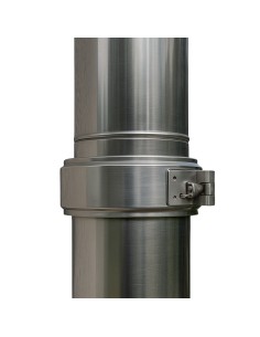 Fascetta Bloccaggio Doppia Parete Acciaio Inox Canna Fumaria Collare Tubature 2