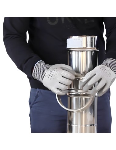 Fascetta Bloccaggio Monoparete Acciaio Inox Canna Fumaria Collare Tubature