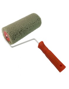 Rullo Nylon Poliammide Verde Con Manico Quarzi Pitture Minerali Superfici Ruvide