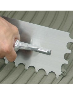 Frattone Americano Dentato 36x13cm Impugnatura Gomma Dentatura 10x10cm  2
