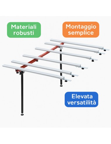 Prolunga Banco Da Lavoro BM 180 PLUS Larghezza Telescopica 100 a 150 cm 