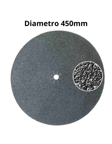 Disco Abrasivo Bifacciale Grana 100 Carburo Silicio Carteggio Superfici 