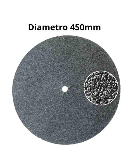 Disco Abrasivo Bifacciale Grana 100 Carburo Silicio Carteggio Superfici 