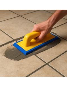 Spatola Fuga Doppio Profilo Gomma Intercambiabile Azzurrina 95x245 mm  2