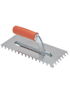 Spatola Frattone Dente Inclinato 28x13 cm Acciaio Inossidabile Antiruggine