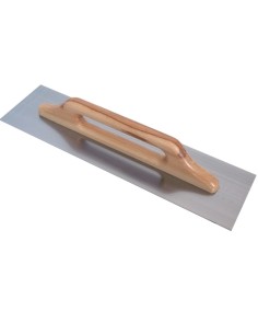Frattone Acciaio Liscio Rettangolare 48x13cm Impugnatura Legno 10x10mm  
