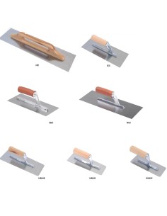 Frattone Acciaio Liscio Rettangolare 48x13cm Impugnatura Legno 10x10mm   2