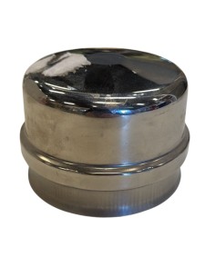 Tappo Raccolta Condensa Cieco Acciaio Inox Diametro 80mm Canna Fumaria 
