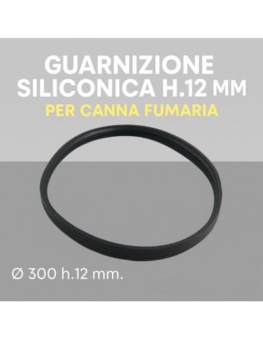 Guarnizione Siliconica H.12 mm Canna Fumaria Mono Parete Isolamento Perfetto