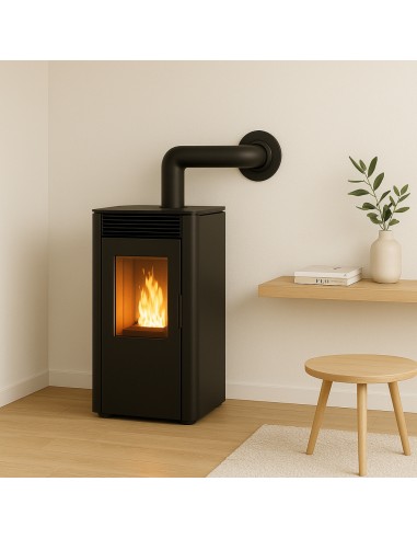 Rosone Finitura Arredo Alluminio Canale Fumo Stufa Pellet Abbellimento Parete
