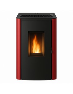 Stufa Pellet Roxy 7,87 Kw Colore Bordeaux Volume Riscaldabile 180 m³ Classe A+