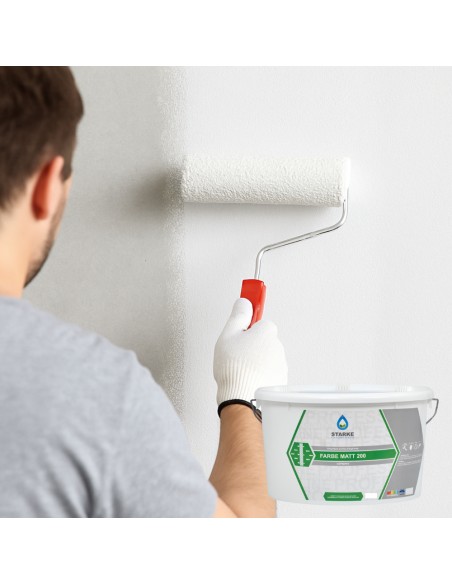 Farbe Matt 200 Pittura Acrilica Coprente Traspirante Bassa Lavabilità Interni