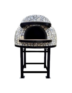 Forno Legna Artigianale Diametro 100 cm Capienza 3/4 pizze Vietri Con Base Ferro