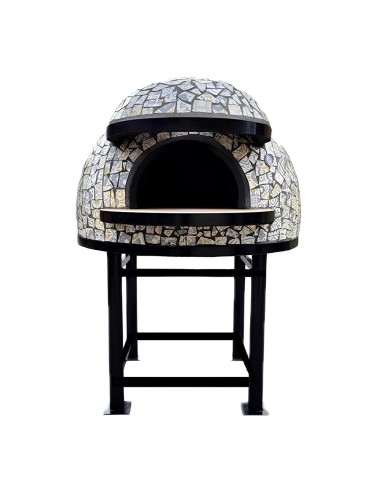 Forno Legna Artigianale Diametro 130 cm Capienza 6/7 pizze Vietri Con Base Ferro