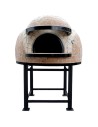 Forno A Legna Artigianale Diametro 140 cm Capienza 8/9 Pizze Wave Beige Con Base