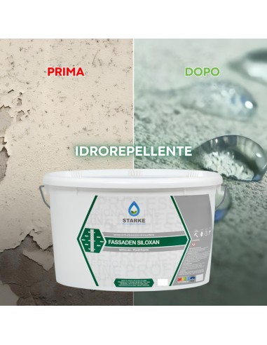 Pittura Murale Fassaden Siloxan Quarzo Acril Silossanico Idrorepellente