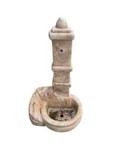 Fontana Calcestruzzo Cemento Senza Rubinetto 63x50xH.109cm Modello Castello  