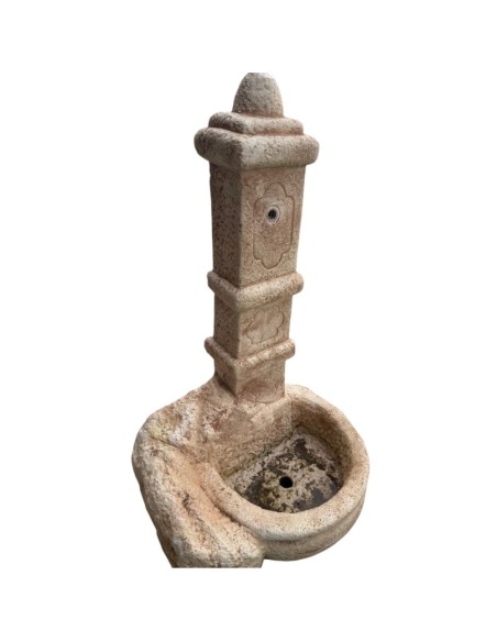 Fontana Calcestruzzo Cemento Senza Rubinetto 63x50xH.109cm Modello Castello  