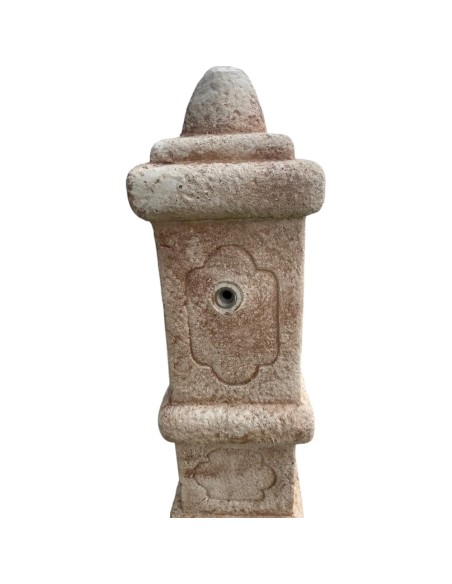 Fontana Calcestruzzo Cemento Senza Rubinetto 63x50xH.109cm Modello Castello  