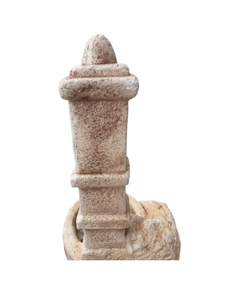 Fontana Calcestruzzo Cemento Senza Rubinetto 63x50xH.109cm Modello Castello  