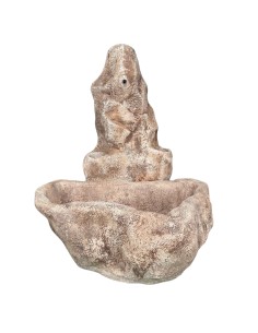 Fontana Giardino Calcestruzzo Senza Rubinetto L.78xP.80xH.95 Cm Modello Pietra 2