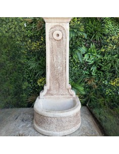 Fontana Calcestruzzo Cemento Senza Rubinetto 47x43xH.113cm Modello Rossella 2