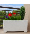 Fioriera Giardino Cemento Effetto Pietra L.100xP.35,5xH.56 cm Serie Levante