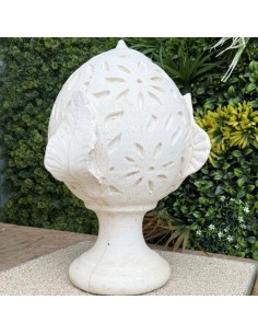 Pigna Fiorissima Cemento Bianco 20 x 35 x H.50 cm Arredo Giardino Esterni