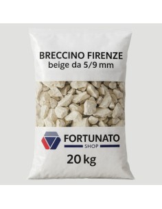 Breccino Firenze Colore Beige  5/9 mm Granulato Decorazioni Finiture Sacco 20 kg
