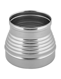 Aumento Canna Fumaria Acciaio Inox Mono Parete Sp. 0,5 mm Finitura BA Lucida