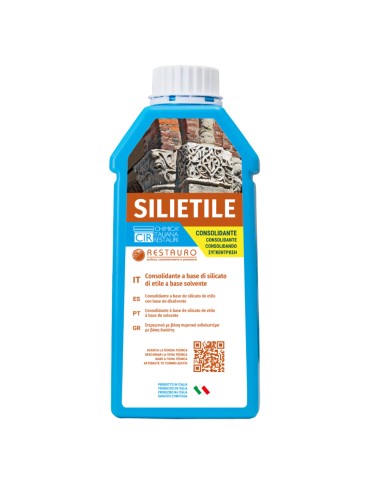 Consolidante a base di silicato di etile a solvente per restauro Silietile 1 lt