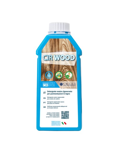 Detergente Pulire Esaltare Rigenerare Pavimento Superfici Legno Cirwood 1 litro