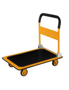 Carrello 4 Ruote Manico Pieghevole 150 kg Trasporto Carichi Pesanti Antiscivolo