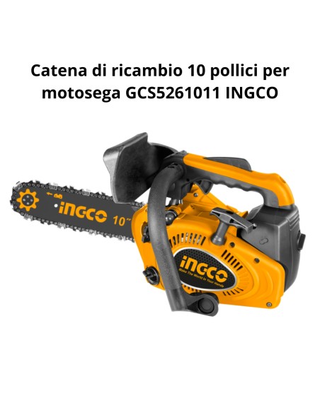 Catena Ricambio 10 Pollici Per Motosega 25CM 25CC GCS5261011 Accessorio