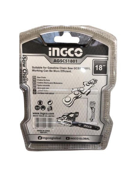 Catena Ricambio 18 Pollici Per Motosega 45CM 46CC GCS5451811 Accessorio