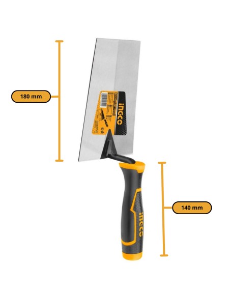 Cazzuola Punta Quadra 180 mm Muratura Intonaco Fai Da Te Edilizia Professionale