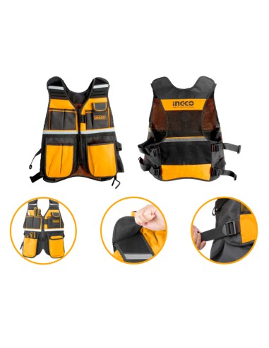 Gilet Lavoro Portattrezzi 7 Tasche Multiuso Robusto Pratico Professionale  