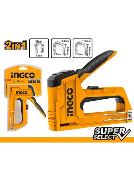 Graffatrice Chiodatrice Professionale 2 In 1 Forza Motrice Regolabile  