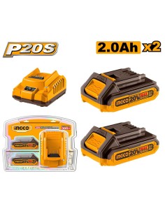 Kit Composto 2 Batterie 2Ah Caricabatterie 2Ah (FBLI2001+FCLI2001E)   2